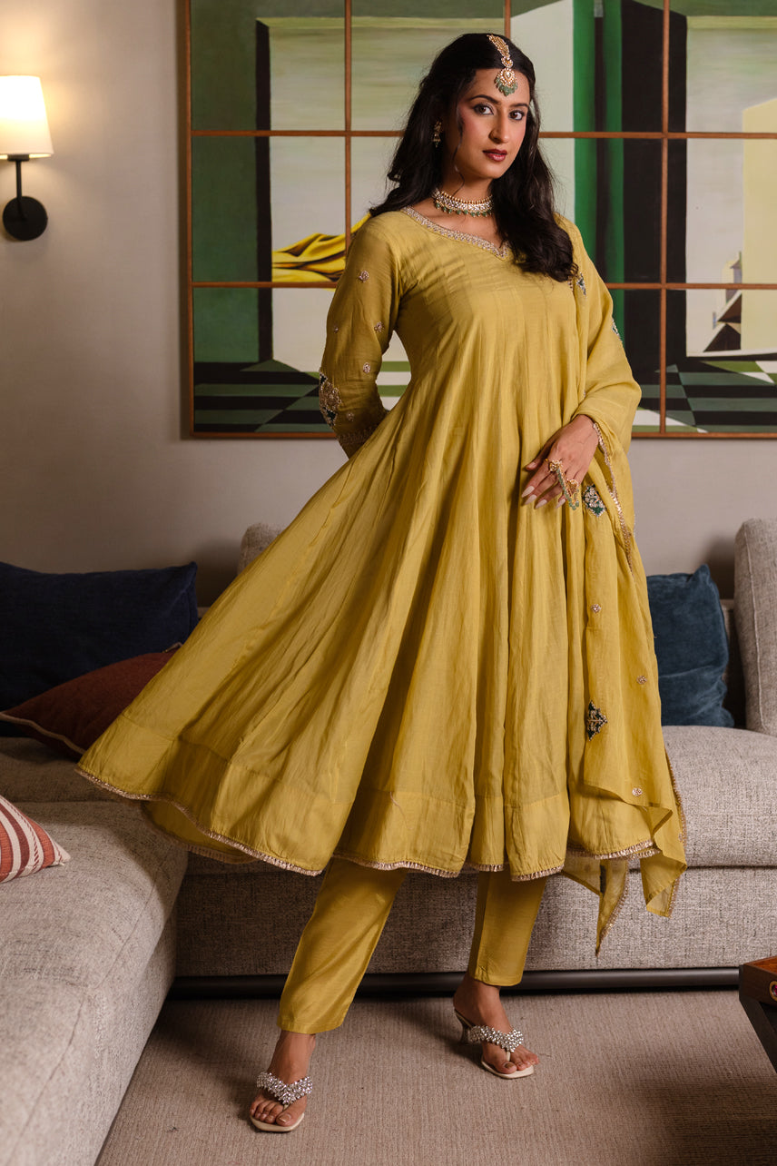 Saanjh-Anarkali Set