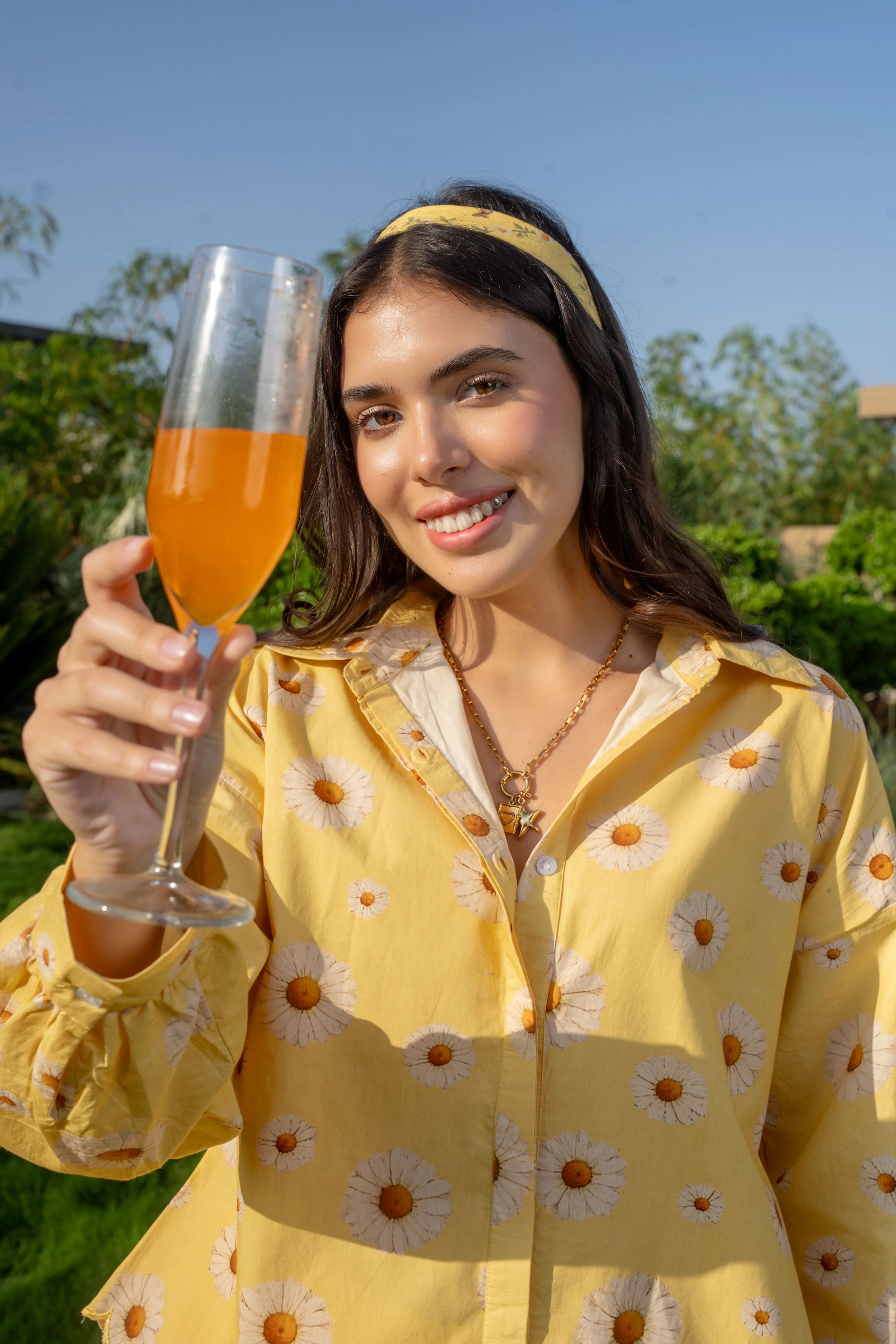 Yellow Floral Lounge Co-ord Set