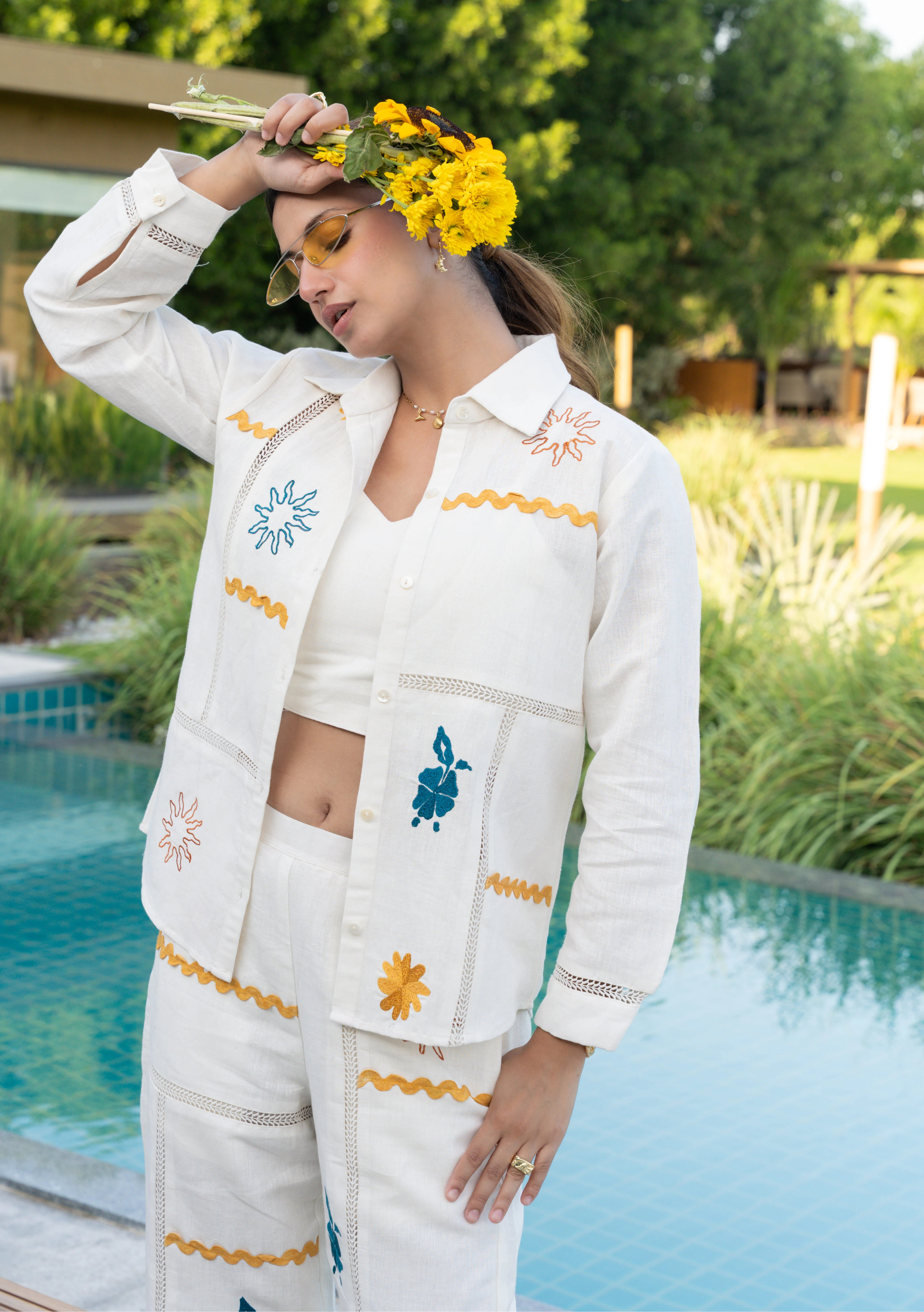Ivory Linen Co-ord Set