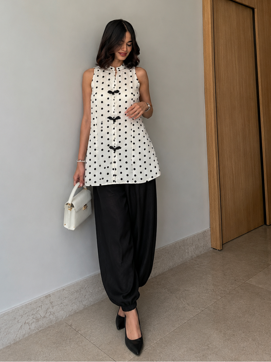 Black & White Polka Dot Co-Ord Set